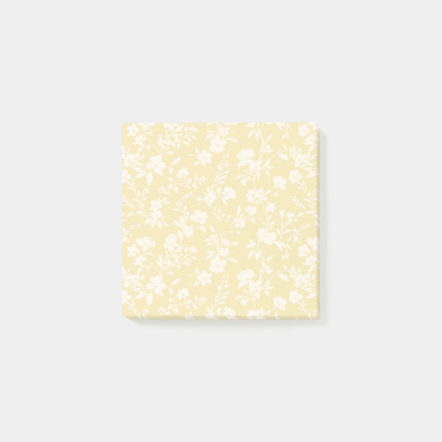 Botanischer Garten Neutral - Buttercreme Post-it Klebezettel (Vorderseite)