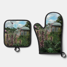 Botanischer Garten Ofenhandschuh & Topflappen-Set