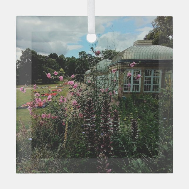 Botanischer Garten Ornament Aus Glas (Vorderseite)