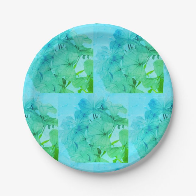 Botanischer Garten Party Teller aus Papier (Vorderseite)