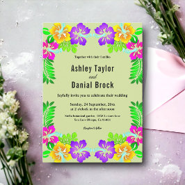 Botanischer Garten Rose Boho Blumenhochzeit Einladung