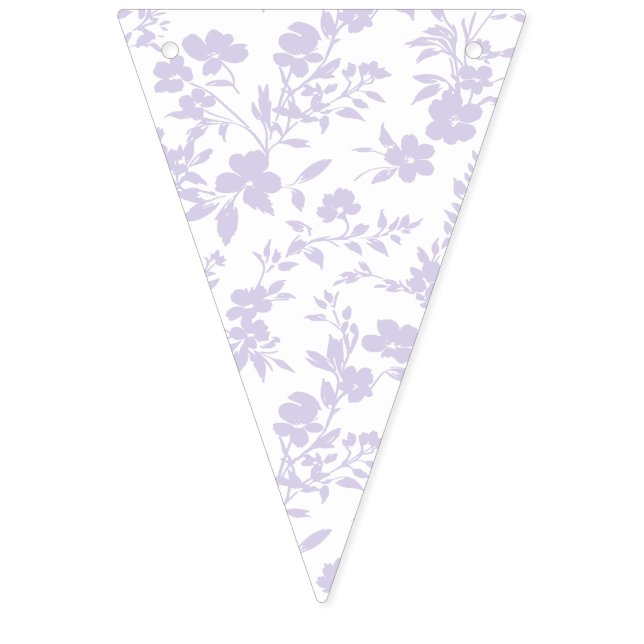 Botanischer Garten Staubiger Lavendel - Neutral Wimpelkette (Erste Fahne)