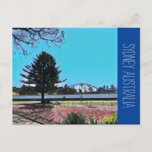 Botanischer Garten Sydney Postkarte (Vorderseite)