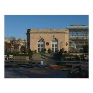 Botanischer Garten zu Weihnachten in Washington DC Fotodruck