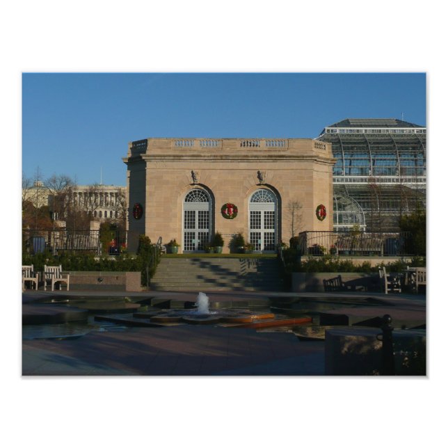 Botanischer Garten zu Weihnachten in Washington DC Fotodruck (Vorne)