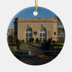 Botanischer Garten zu Weihnachten in Washington DC Keramik Ornament