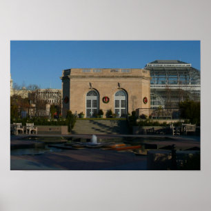 Botanischer Garten zu Weihnachten in Washington DC Poster