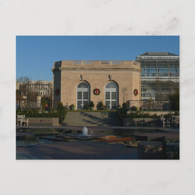 Botanischer Garten zu Weihnachten in Washington DC Postkarte (Vorderseite)