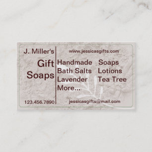 Botanischer Grunge Country Look Visitenkarte