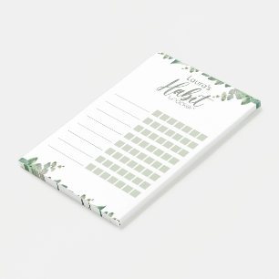 Botanischer Habit Tracker Eukalyptus Post-it Klebezettel