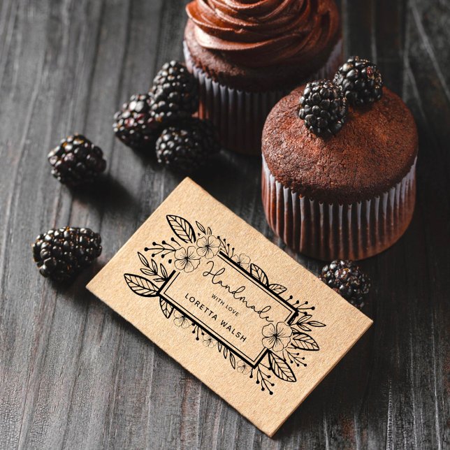 Botanischer handgezeichnet Rahmen Handgefertigt mi Gummistempel (Von Creator hochgeladen)