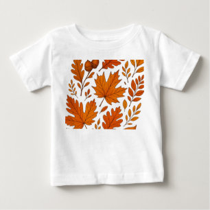 Botanischer Herbst - Vintage Herbstlaube Baby T-shirt