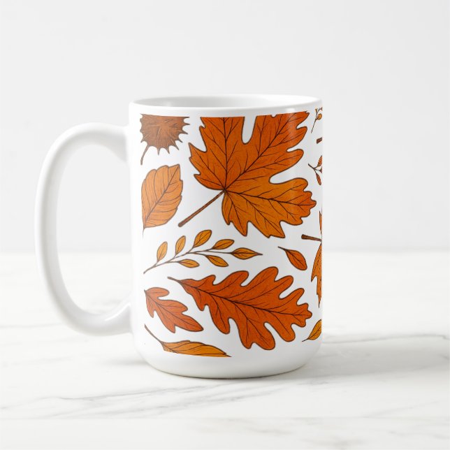 Botanischer Herbst - Vintage Herbstlaube Kaffeetasse (Links)