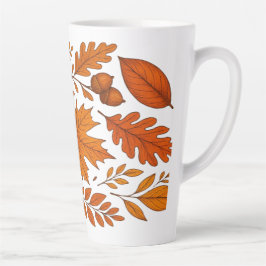 Botanischer Herbst - Vintage Herbstlaube Milchtasse