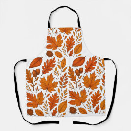 Botanischer Herbst - Vintage Herbstlaube Schürze