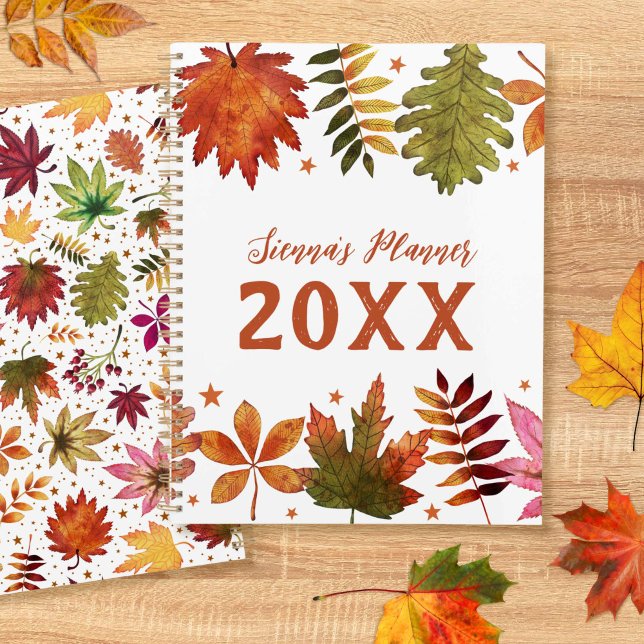 Botanischer Herbstleaves Fall Foliage Planner Planer (Botanical Autumn Leaves Fall Foliage Planner)