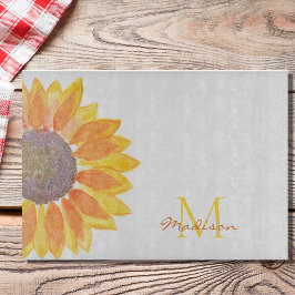 Botanischer individuelle Name Monogram Schneidebrett