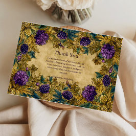Botanischer Karneval Mardi Gras Maskenball Dankeskarte