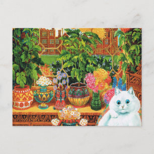 Botanischer Kater von Louis Wain Postkarte