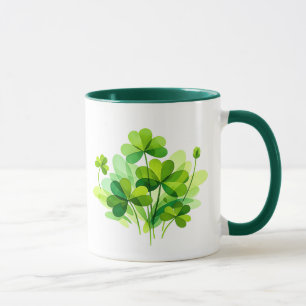 Botanischer Kleeblattstrauß St. Patrick's Day Tass Tasse