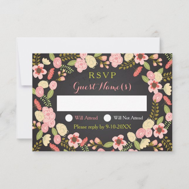 Botanischer Krängungsausweis RSVP Karte (Vorderseite)