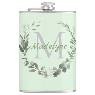 Botanischer Kranz in der Botanischen Maske Flachmann