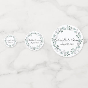 Botanischer Kranz-Kranz-Blätter Konfetti