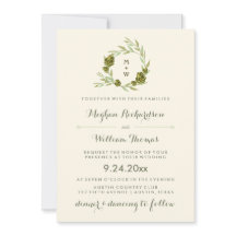 Botanischer Kranz mit Blätter und Artichokes