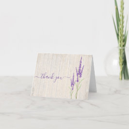 Botanischer Lavendel | Gefaltete Dankeskarte