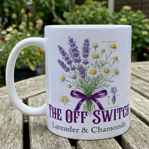 Botanischer Lavendel-Kamille-Schlaf-Cottagecore Kaffeetasse