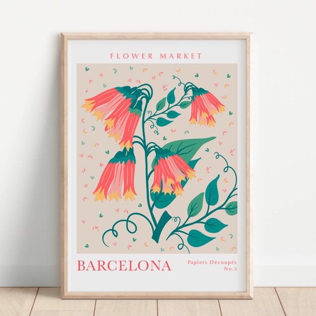 Botanischer Markt für Blumen Barcelona Poster (Von Creator hochgeladen)