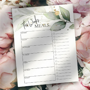 Botanischer Minimal-Script-Text wöchentlich Essens