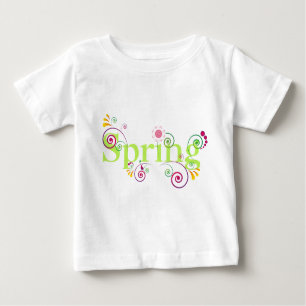Botanischer niedlicher Frühling Baby T-shirt
