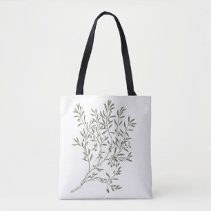 'Botanischer Olivenzweig' Minimalistischer Naturlo