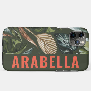 Botanischer personalisierter Name des tropischen B Case-Mate iPhone Hülle