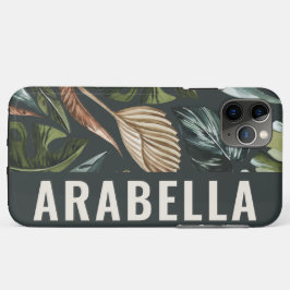 Botanischer personalisierter Name des tropischen B Case-Mate iPhone Hülle