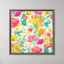 Botanischer Phoenix | Rosa und orange Gestaltung