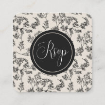 Botanischer QR-Code-UAWG für Vintage Creme und sch