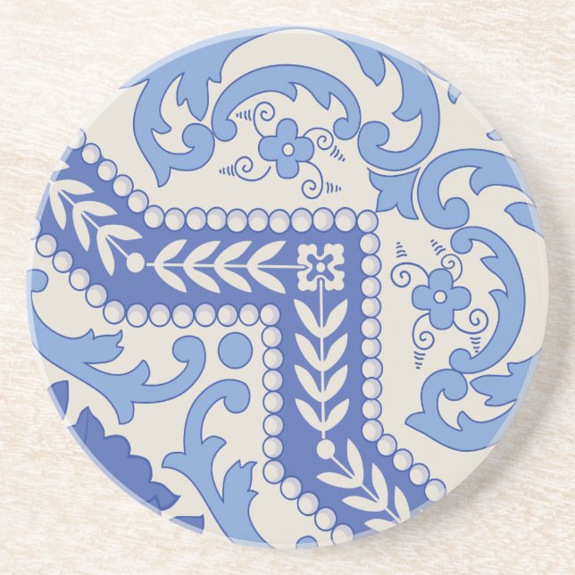 Botanischer Rahmen Getränkeuntersetzer (Vorne)