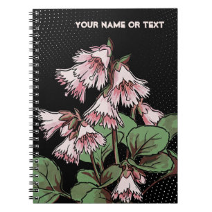 Botanischer Rand: Die Nipponbells Pop Art Notizblock