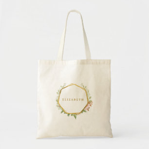Botanischer Rosenkranz Brautjungfer Tragetasche