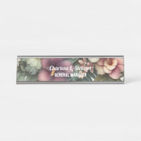 Botanischer Schreibtisch Name Plakat für tropische