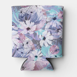 Botanischer Splendor: Kreatives Wasserfarbmuster Dosenkühler