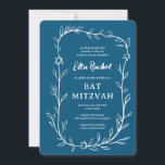 Botanischer Stern von David Bar Bat Mitzvah Einladung<br><div class="desc">Perfekte Karte, um eine Fledermausmitzvah, Bar mitzvah oder andere jüdische Feier anzukündigen! Handgezeichnete, zarte Blättertramkunst für Sie! Vollständig anpassbar! Klicken Sie auf "Personalisieren" oben, um den Text zu bearbeiten. Klicken Sie auf "Bearbeiten mit dem Design-Tool", um die Schriftart, Farben und Platzierungen anzupassen und um Text zum hinteren Seitendesign hinzuzufügen, wenn...</div>