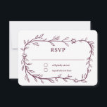 Botanischer Stern von David Bar Bat Mitzvah RSVP Karte<br><div class="desc">Perfekte Antwortkarte für eine Fledermausmitzvah, Bar mitzvah oder andere jüdische Feiern! Handgezeichnete, zarte Blättertramkunst für Sie! Vollständig anpassbar! Klicken Sie auf "Personalisieren" oben, um den Text zu bearbeiten. Klicken Sie auf "Bearbeiten mit dem Design-Tool", um die Schriftart, Farben und Platzierungen anzupassen und um Text zum hinteren Seitendesign hinzuzufügen, wenn Sie...</div>
