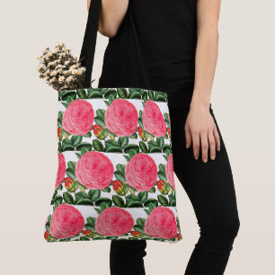 Botanischer Strand mit rosa Rosen oder täglich