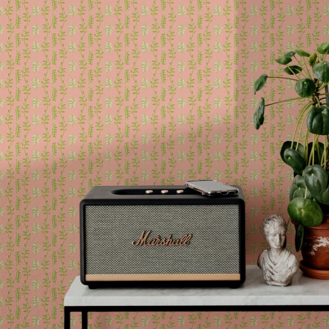 Botanischer Streifen Feminine Vintages Hübsches Ba Tapete (Von Creator hochgeladen)