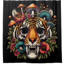 Botanischer Tiger Duschvorhang