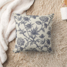 Botanischer Toile-Stoff | Hortensie & Stranddistel