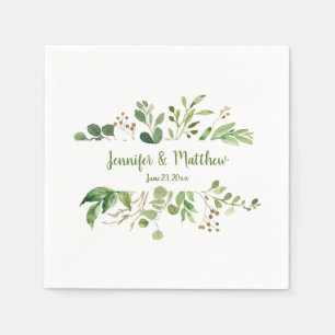 Botanischer Traum Eukalyptus Wedding Napkins Serviette
